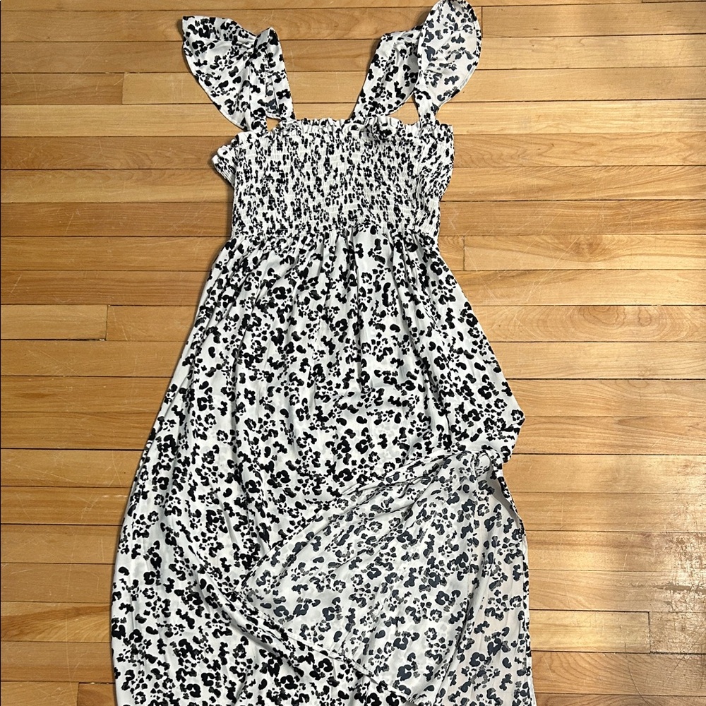 Saltwater LUXE Black and White Leopard Printed Dress - Picture 4 of 5